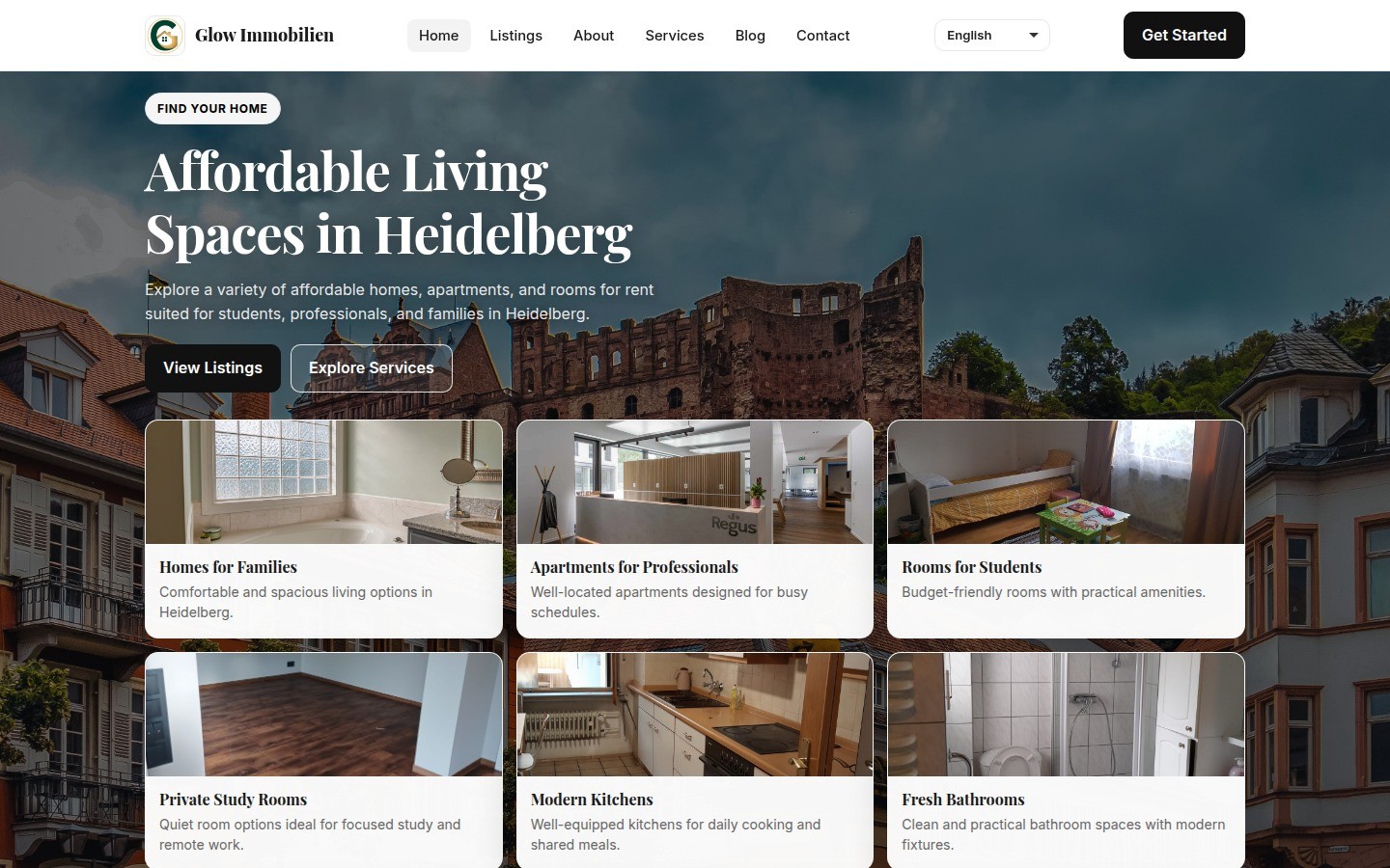 Glow Immobilien product screenshot